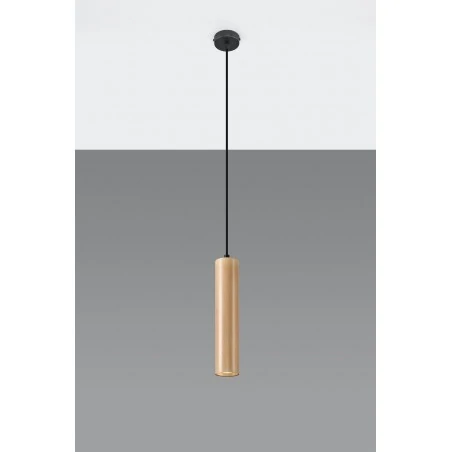Oswietlenie-sufitowe - drewniana lampa wisząca lino sl.0636 sollux lighting 