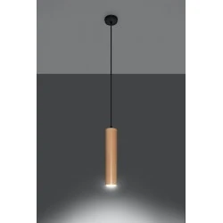 Oswietlenie-sufitowe - drewniana lampa wisząca lino sl.0636 sollux lighting 