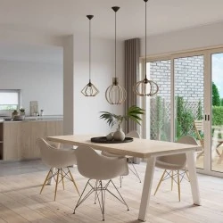 Oswietlenie-sufitowe - wisząca lampa z naturalnego drewna arancia sl.0391 sollux lighting 