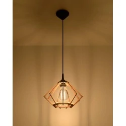 Oswietlenie-sufitowe - wisząca lampa z naturalnego drewna pompelmo sl.0393 sollux lighting 