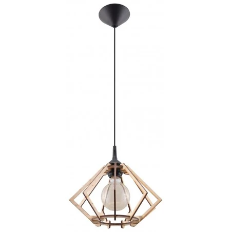 Oswietlenie-sufitowe - wisząca lampa z naturalnego drewna pompelmo sl.0393 sollux lighting 