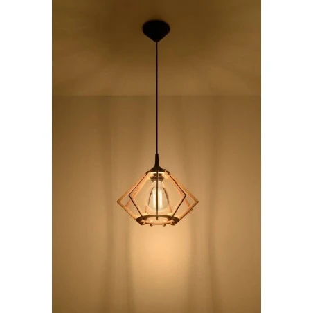 Oswietlenie-sufitowe - wisząca lampa z naturalnego drewna pompelmo sl.0393 sollux lighting 