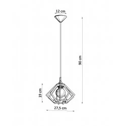 Oswietlenie-sufitowe - wisząca lampa z naturalnego drewna pompelmo sl.0393 sollux lighting 