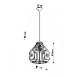 Oswietlenie-sufitowe - lampa wisząca aprilla sl.0639 sollux lighting 