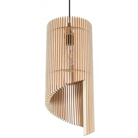 Oswietlenie-sufitowe - wisząca lampa z naturanego drewna alexia sl.0640 sollux lighting 