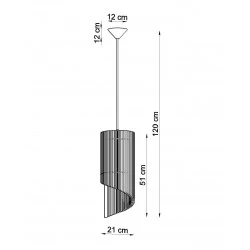 Oswietlenie-sufitowe - wisząca lampa z naturanego drewna alexia sl.0640 sollux lighting 