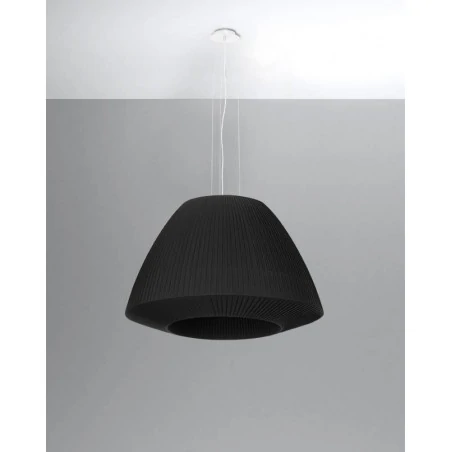 Oswietlenie-sufitowe - czarny żyrandol 3xe27 bella 60 sl.0734 sollux lighting 