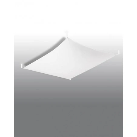 Plafony - sl.0737 duży plafon luna 1 tkanina biały 2x9w g13 sollux 
