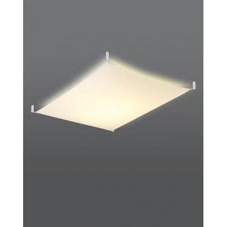 Plafony - sl.0737 duży plafon luna 1 tkanina biały 2x9w g13 sollux 