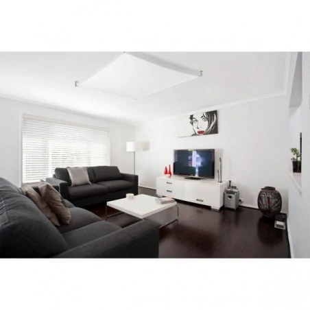 Plafony - sl.0738 plafon luna 2 biały z tkaniną  4x9w g13 3000k sollux 