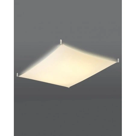 Plafony - sl.0739 plafon luna 3 biały z tkaniną 6x9w g13 3000k sollux 