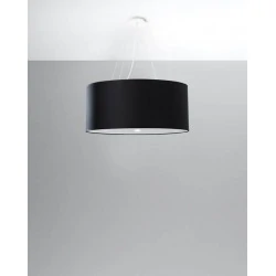 Lampy-sufitowe - czarny żyrandol otto 60 sl.0788 sollux lighting 