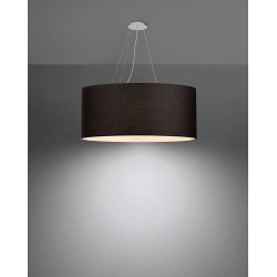 Lampy-sufitowe - czarny żyrandol otto 70 sl.0790 sollux lighting 
