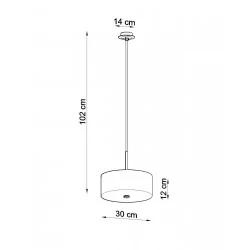 Oswietlenie-sufitowe - biały żyrandol 3xe27 skala 30 sl.0755 sollux lighting 