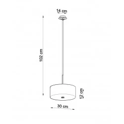 Oswietlenie-sufitowe - czarny żyandol 3xe27 skala 30 sl.0756 sollux lighting 