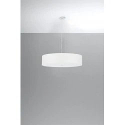 Oswietlenie-sufitowe - biały żyrandol 5xe27 skala 50 sl.0757 sollux lighting 