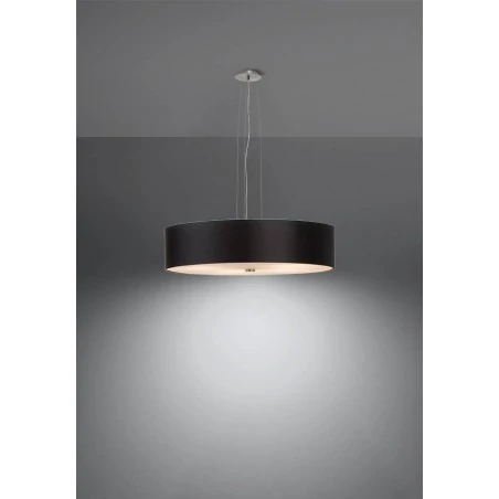 Oswietlenie-sufitowe - czarny żyrandol 5xe27 skala 50 sl.0758 sollux lighting 