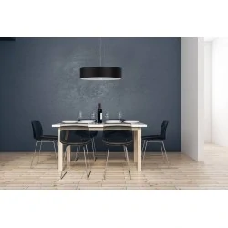 Oswietlenie-sufitowe - czarny żyrandol 5xe27 skala 50 sl.0758 sollux lighting 