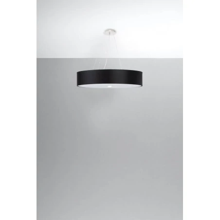 Oswietlenie-sufitowe - czarny żyrandol 5xe27 skala 60 sl.0800 sollux lighting 