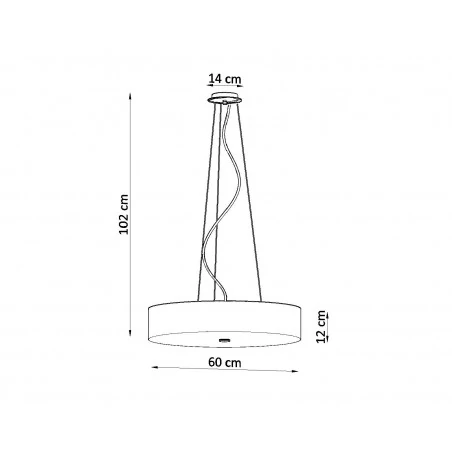 Oswietlenie-sufitowe - czarny żyrandol 5xe27 skala 60 sl.0800 sollux lighting 