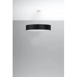 Oswietlenie-sufitowe - czarny żyrandol 6xe27 skala 70 sl.0802 sollux lighting 