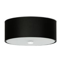 Oswietlenie-sufitowe - czarny plafon 3xe27 skala 30 sl.0760 sollux lighting