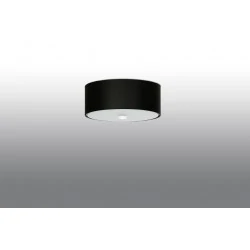 Oswietlenie-sufitowe - czarny plafon 3xe27 skala 30 sl.0760 sollux lighting 