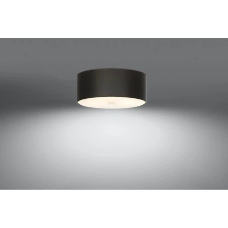 Oswietlenie-sufitowe - czarny plafon 3xe27 skala 30 sl.0760 sollux lighting 