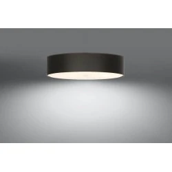 Oswietlenie-sufitowe - czarny plafon 5xe27 skala 50 sl.0762 sollux lighting 