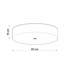 Oswietlenie-sufitowe - biały plafon 5xe27 skala 60 sl.0809 sollux lighting 