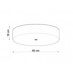 Oswietlenie-sufitowe - czarny plafon 5xe27 skala 60 sl.0810 sollux lighting 