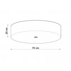 Oswietlenie-sufitowe - czarny plafon 6xe27 skala 70 sl.0812 sollux lighting 