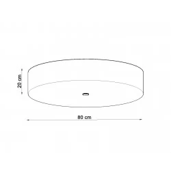 Oswietlenie-sufitowe - biały plafon 6xe27 skala 80 sl.0813 sollux lighting 