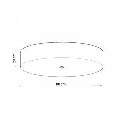 Oswietlenie-sufitowe - czarny plafon 6xe27 skala 80 sl.0814 sollux lighting 
