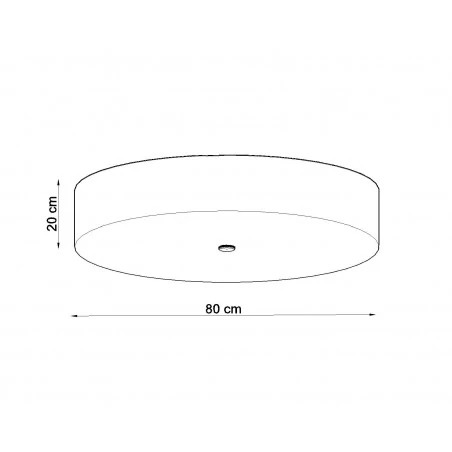 Oswietlenie-sufitowe - czarny plafon 6xe27 skala 80 sl.0814 sollux lighting 