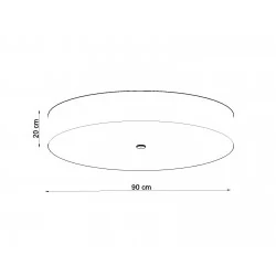 Oswietlenie-sufitowe - czarny plafon 6xe27 skala sl.0816 sollux lighting 