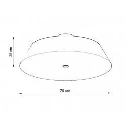 Oswietlenie-sufitowe - biały plafon 5xe27 vega 70 sl.0821 sollux lighting 