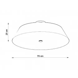 Oswietlenie-sufitowe - czarny plafon 5xe27 vega 70 sl.0822 sollux lighting 