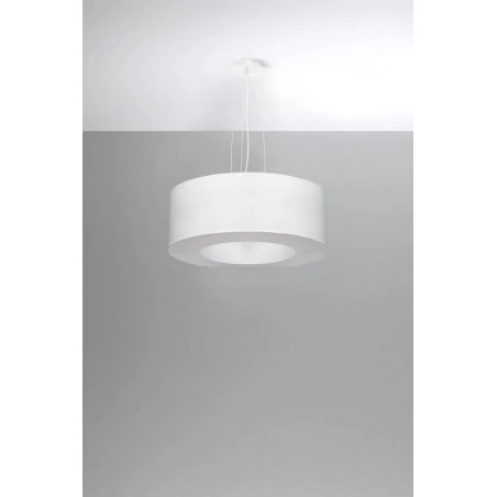 Oswietlenie-sufitowe - biały żyrandol 5xe27 saturno 50 sl.0747 sollux lighting 