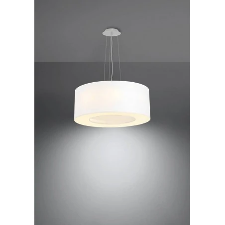 Oswietlenie-sufitowe - biały żyrandol 5xe27 saturno 50 sl.0747 sollux lighting 