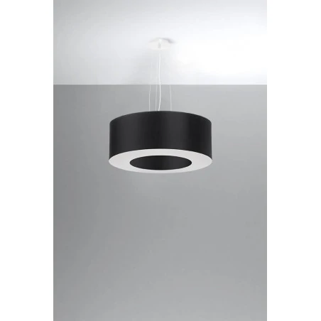 Oswietlenie-sufitowe - czarny żyrandol 5xe27 saturno 50 sl.0748 sollux lighting 