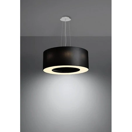 Oswietlenie-sufitowe - czarny żyrandol 5xe27 saturno 50 sl.0748 sollux lighting 