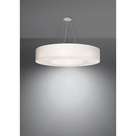 Oswietlenie-sufitowe - biały żyrandol 8xe27 saturno 90 sl.0795 sollux lighting 