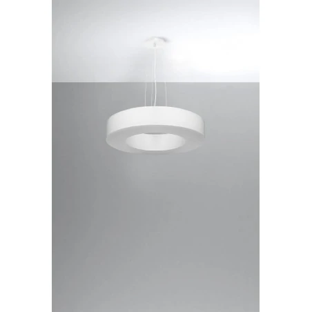 Oswietlenie-sufitowe - biały żyrandol 5xe27 saturno slim 50 sl.0749 sollux lighting 