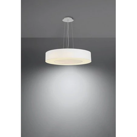 Oswietlenie-sufitowe - biały żyrandol 5xe27 saturno slim 50 sl.0749 sollux lighting 