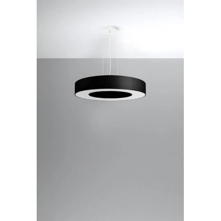 Lampy-sufitowe - sl.0750 żyrandol saturno slim 50 5xe27 czarny sollux 