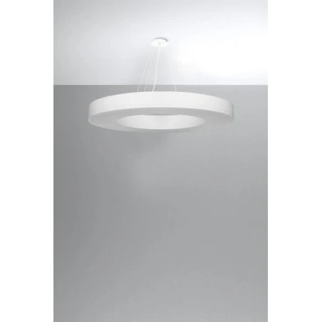 Oswietlenie-sufitowe - biały żyrandol 8xe27 saturno slim 90 sl.0797 sollux lighting 