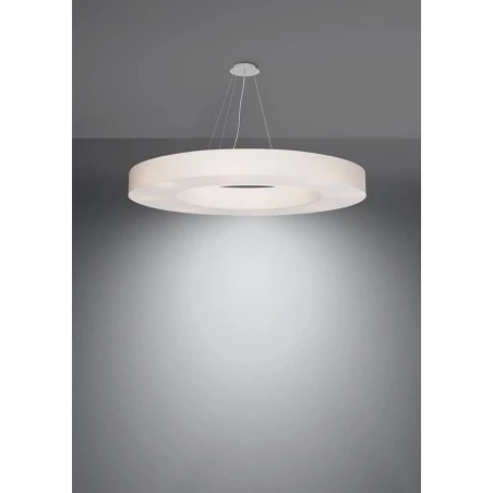 Oswietlenie-sufitowe - biały żyrandol 8xe27 saturno slim 90 sl.0797 sollux lighting 