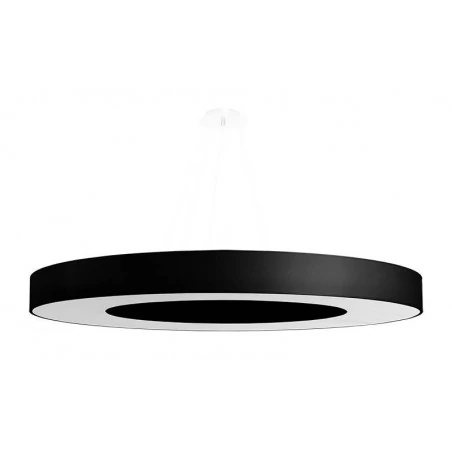 Oswietlenie-sufitowe - czarny żyrandol 8xe27 saturno slim 90 sl.0798 sollux lighting 