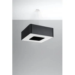 Oswietlenie-sufitowe - czarny żyrandol 8xe27 urano 60 sl.0784 sollux lighting 